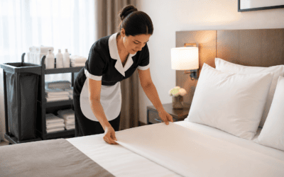 ¿Cuántas habitaciones debe limpiar una camarera de pisos en un hotel?